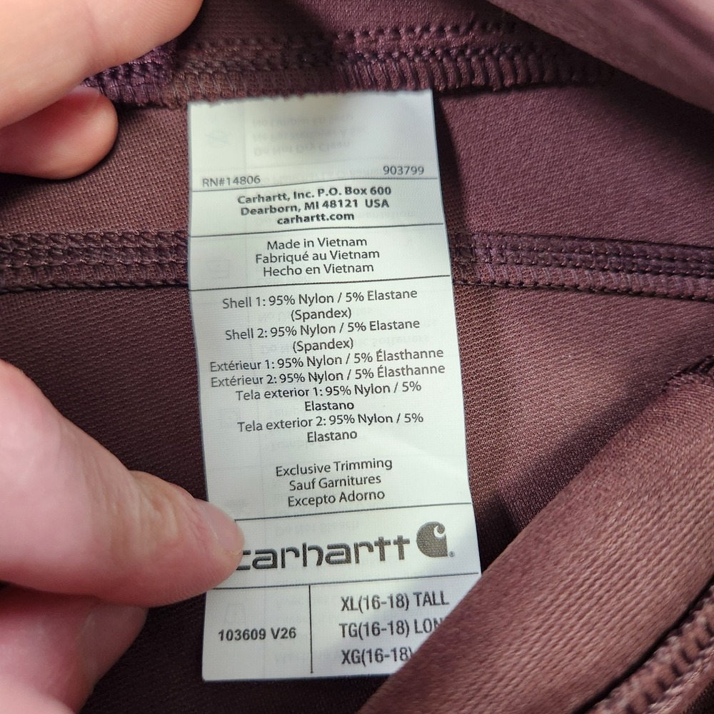 Carhartt Leggings Pants Women XLT Force Fitted Rugged Flex Workwear Utility NEW - Picture 10 of 12